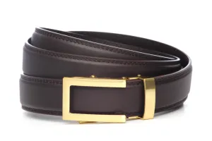 1.25" Dark Brown Leather w/buckle