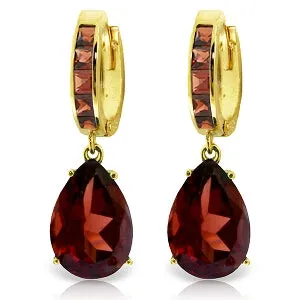 13.2 Carat 14K Solid Yellow Gold Dramatique Garnet Earrings