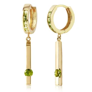 1.35 Carat 14K Solid Yellow Gold Worthwhile Peridot Earrings