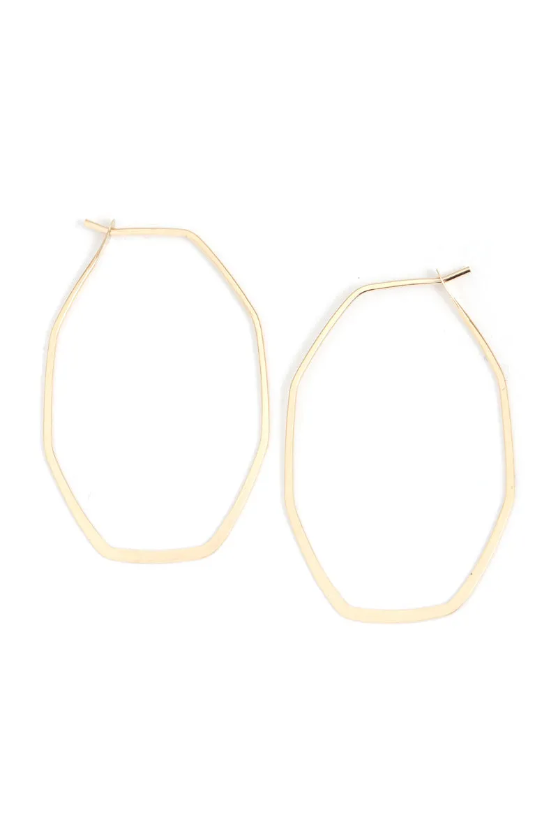 1.5 Inch Herkimer Shaped Hoops