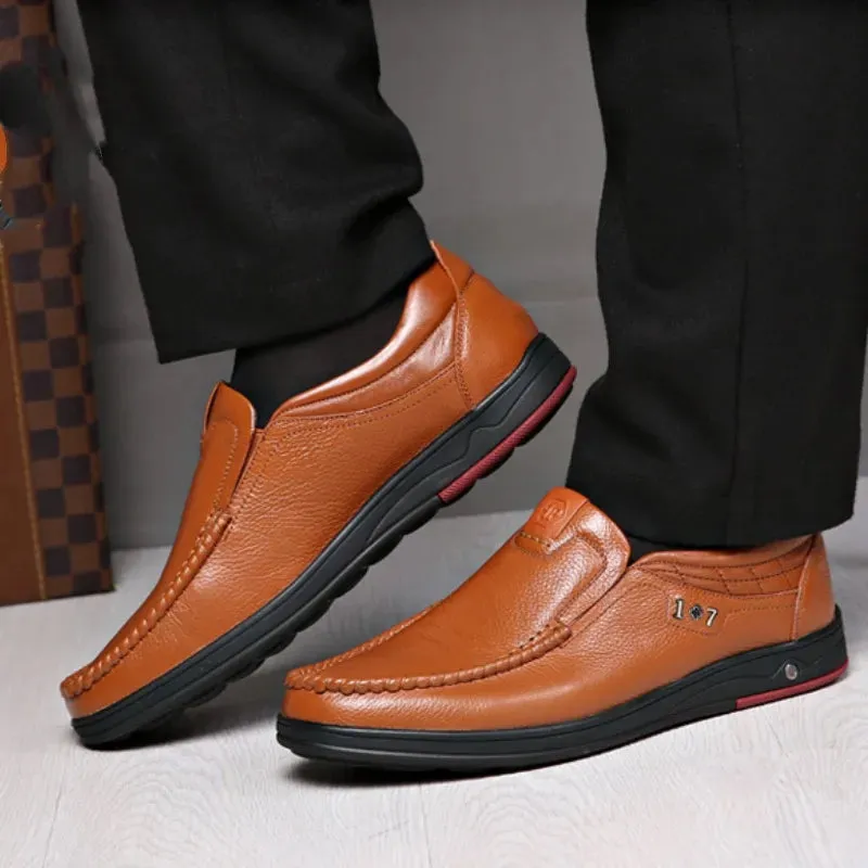 2024 Men's Orthopedic Walking Shoes, Business Leather Oxfords Shoes