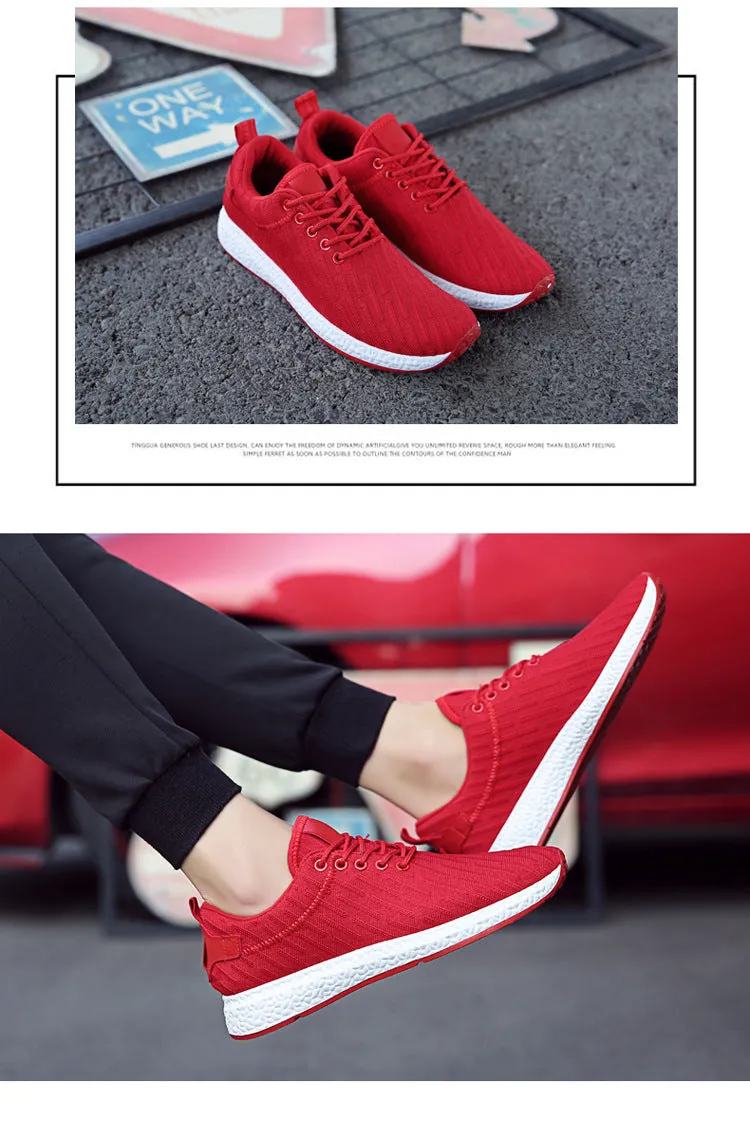 2024 spring and summer breathable net deodorant men's shoes casual shoes Korean youth students wild fly woven sports shoes