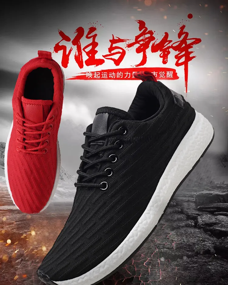 2024 spring and summer breathable net deodorant men's shoes casual shoes Korean youth students wild fly woven sports shoes