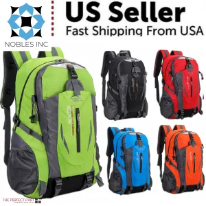 40L Men Women Travel Backpack Rucksack Camping Laptop Hiking School Book Bag USA