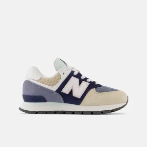 574 Sneaker (Navy   Light Surf   Washed Pink)