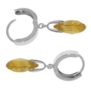 6 Carat 14K Solid Yellow Gold Jordana Citrine Earrings