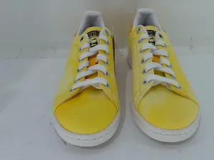 Adidas Boys Stan Smith Yellow Sneakers Size 4 Pair Of Shoes