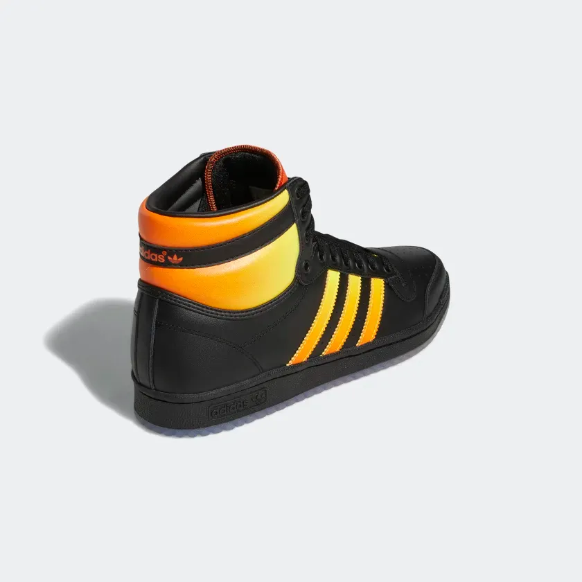 Adidas Men's Top Ten Hi Shoes - Core Black / Beam Yellow / Semi Impact Orange