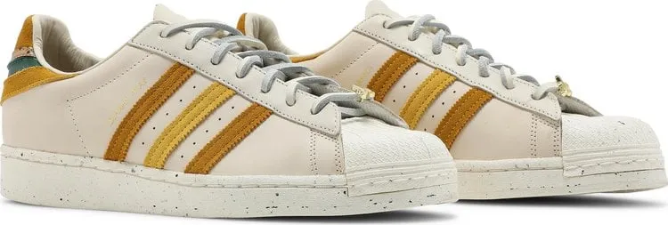 Adidas Yara Shahidi x Superstar 'Cream Legacy Gold' sneakers, cream