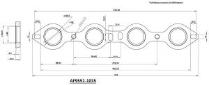 Aeroflow GM LS Stainless Steel Header Flange (AF9551-1035SS)