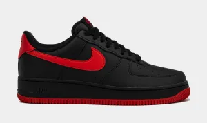 Air Force 1 Low Bred Mens Basketball Shoes (Black/University Red)