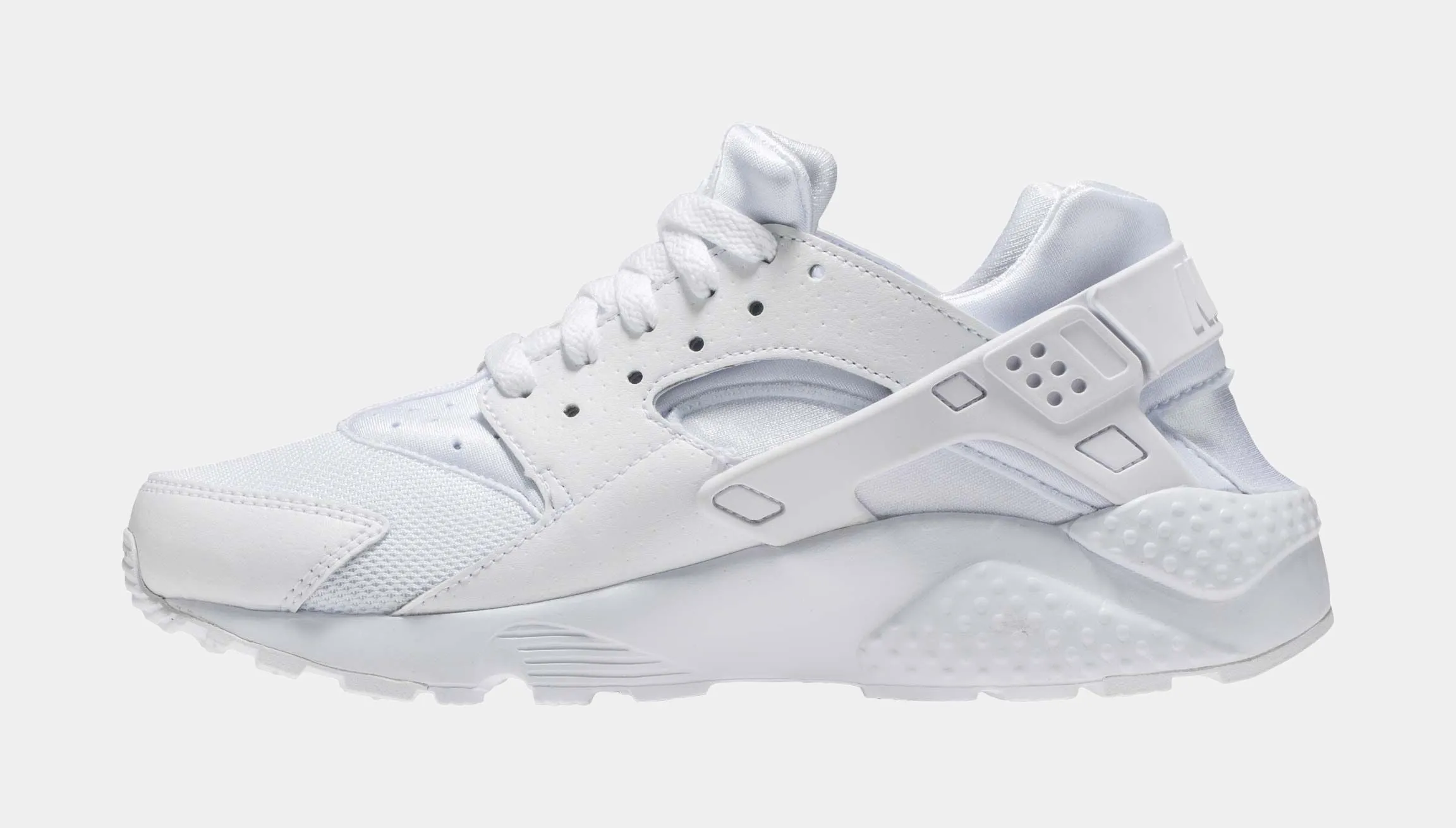 Air Huarache Run Monochrome Grade School Lifestyle Shoes (White)