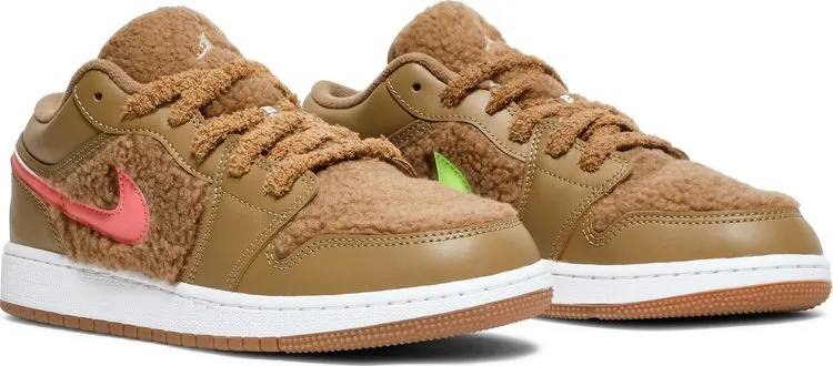 Air Jordan 1 Low Utility GS Teddy Bear, Brown