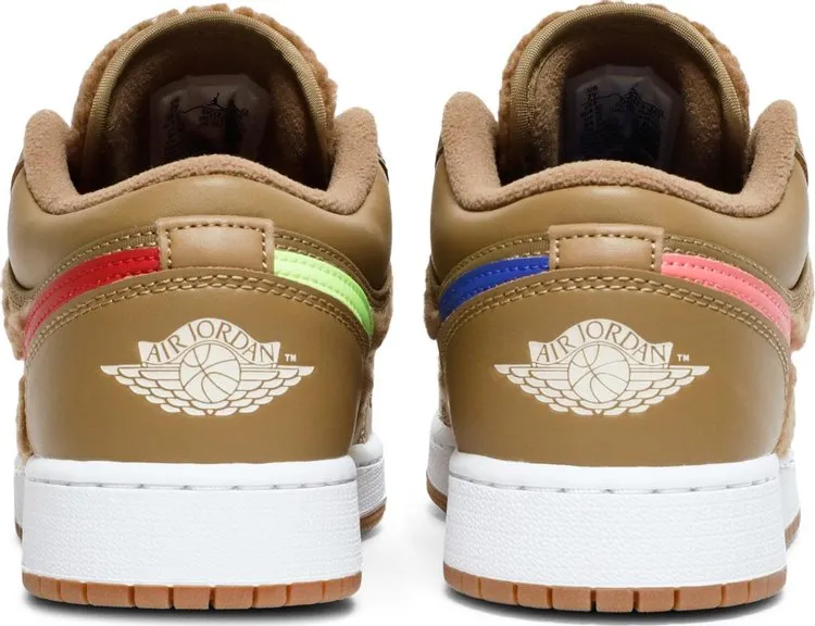 Air Jordan 1 Low Utility GS Teddy Bear, Brown