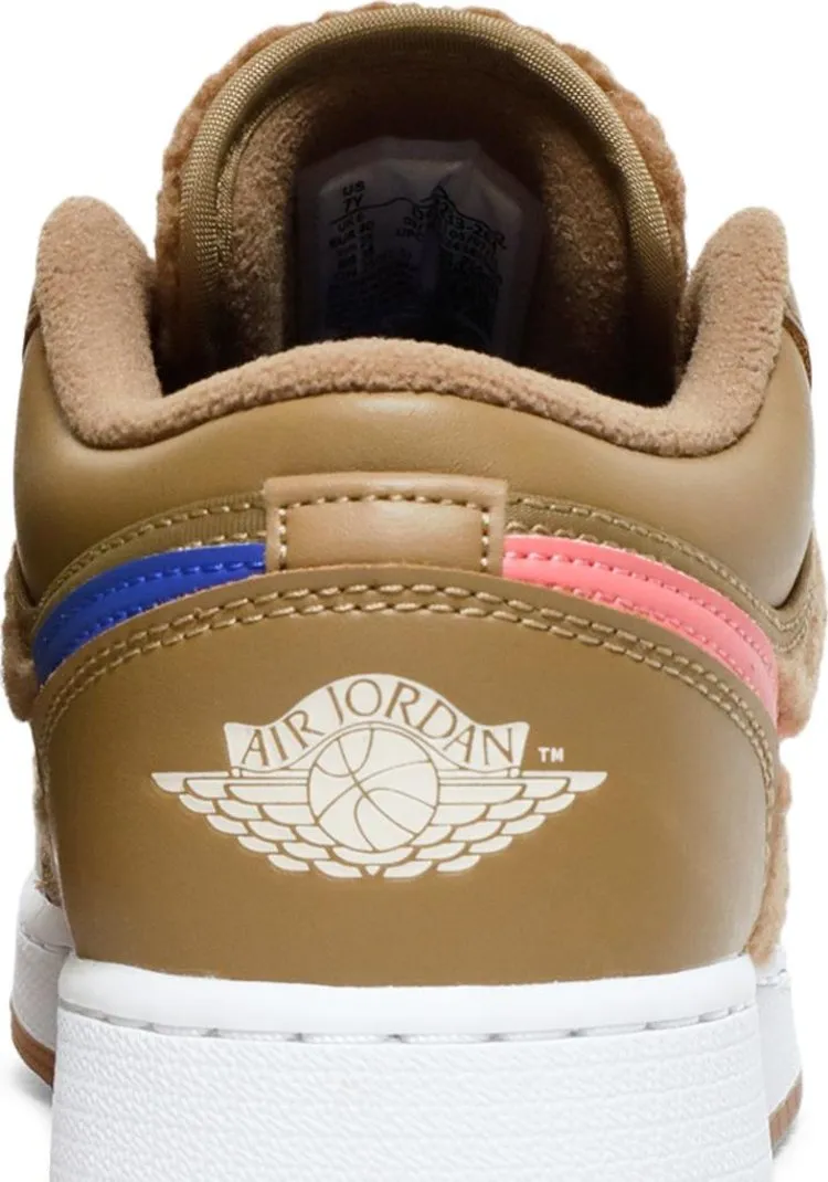 Air Jordan 1 Low Utility GS Teddy Bear, Brown