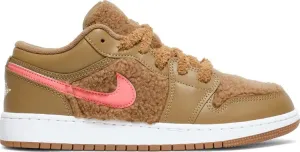 Air Jordan 1 Low Utility GS Teddy Bear, Brown