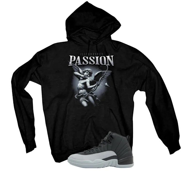 Air Jordan 12 Black/Wolf Grey Black T-Shirt (Passion)| illcurrency