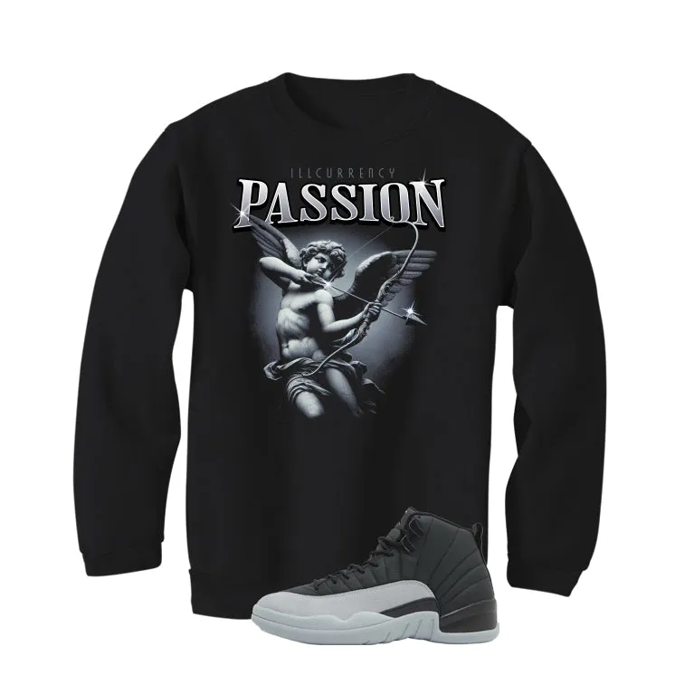 Air Jordan 12 Black/Wolf Grey Black T-Shirt (Passion)| illcurrency