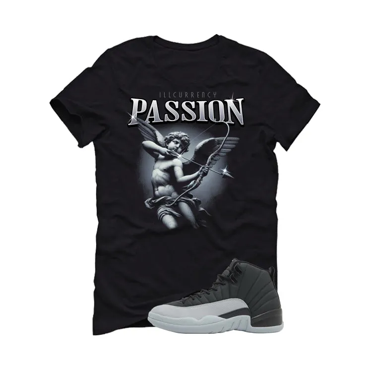 Air Jordan 12 Black/Wolf Grey Black T-Shirt (Passion)| illcurrency