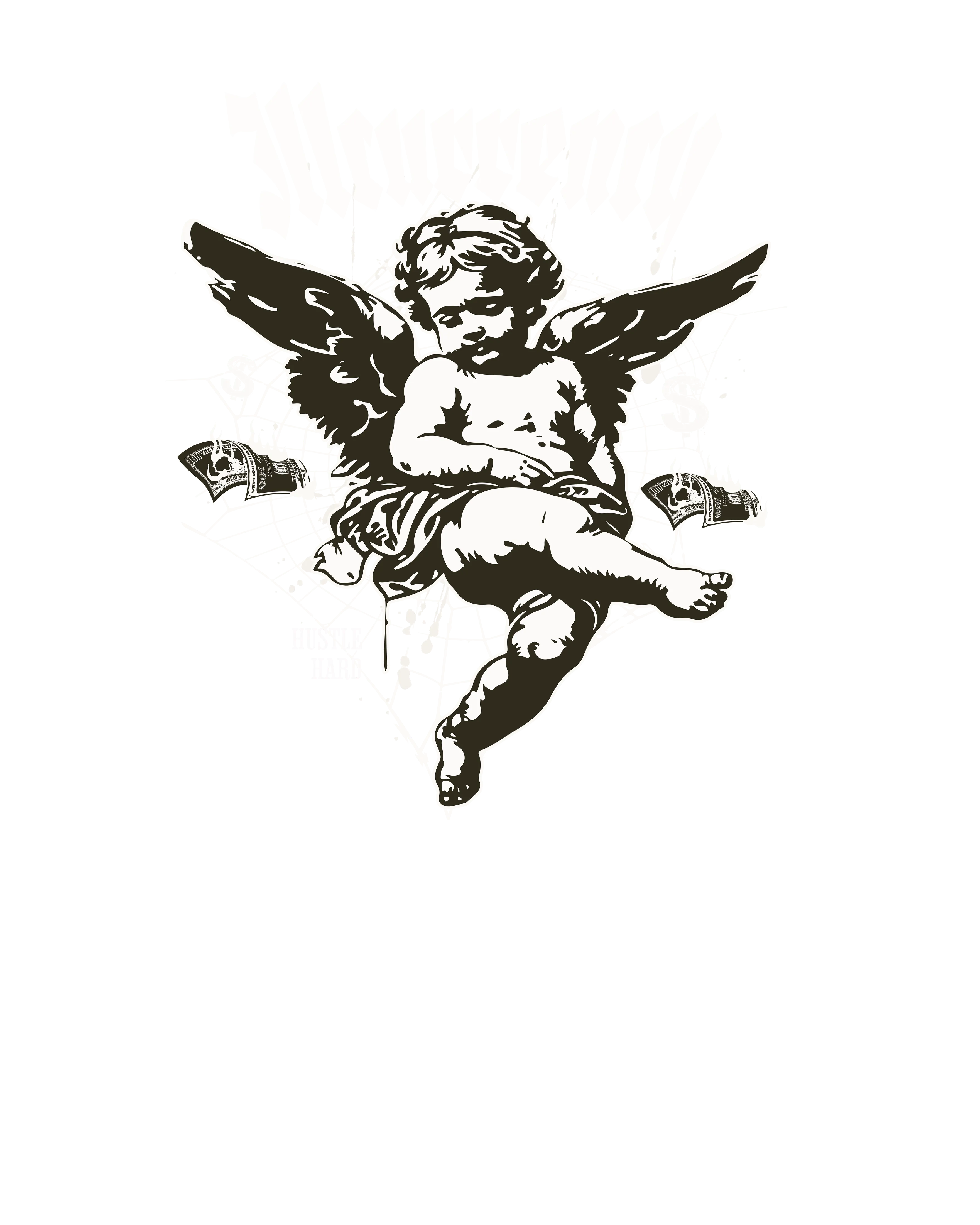 Air Jordan 4 White Thunder Black T-Shirt (Illcurrency Angel)| illcurrency