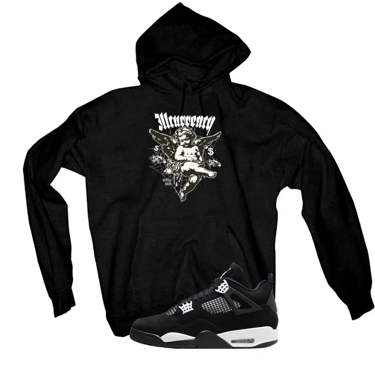 Air Jordan 4 White Thunder Black T-Shirt (Illcurrency Angel)| illcurrency