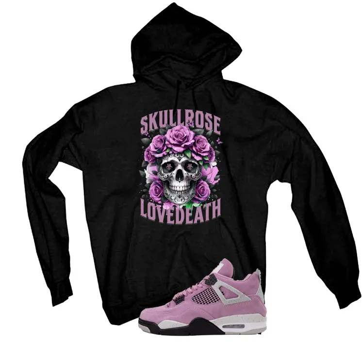 Air Jordan 4 WMNS Orchid Black T-Shirt (Skull Rose)| illcurrency