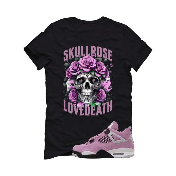 Air Jordan 4 WMNS Orchid Black T-Shirt (Skull Rose)| illcurrency