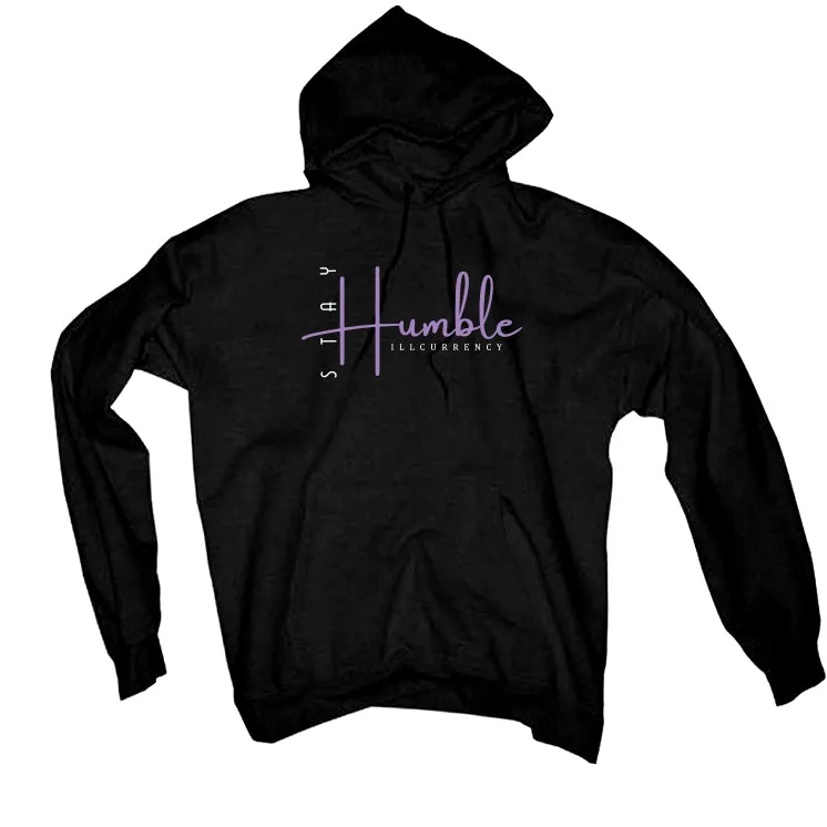 Air Jordan 7 GS “Barely Grape” Black T-Shirt (Stay Humble)