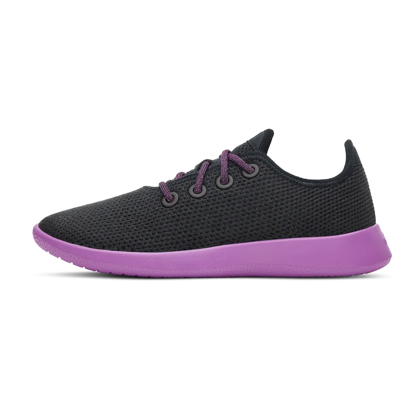 Allbirds Tree Runners - LIMITED EDITION:  Natural Black (Lux Purple Sole)