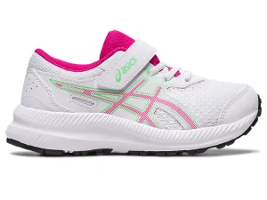 Asics Contend 8 PS - Kids - White/Pink