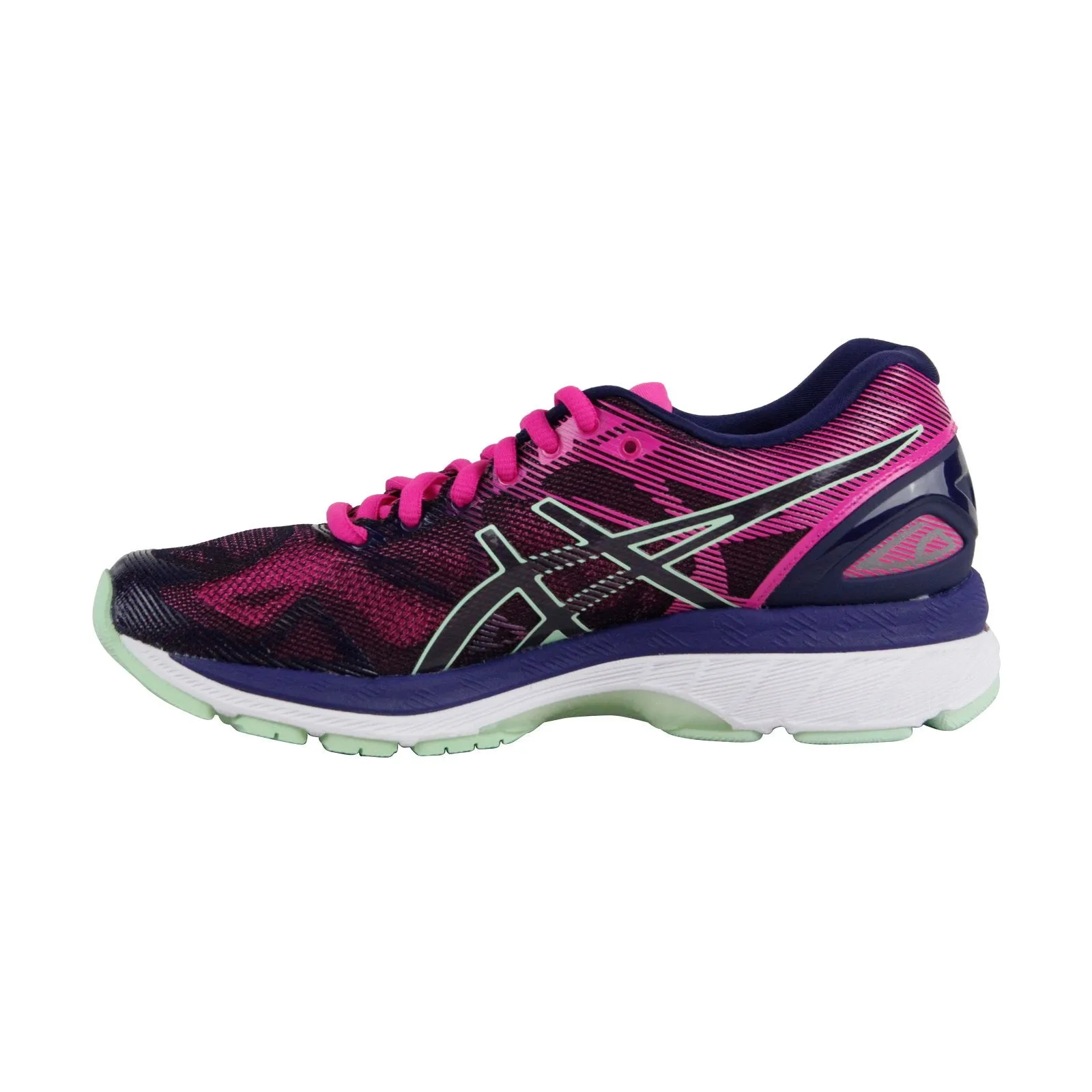 Asics Gel Nimbus 19 T750N-4987 Womens Pink Low Top Athletic Running Shoes