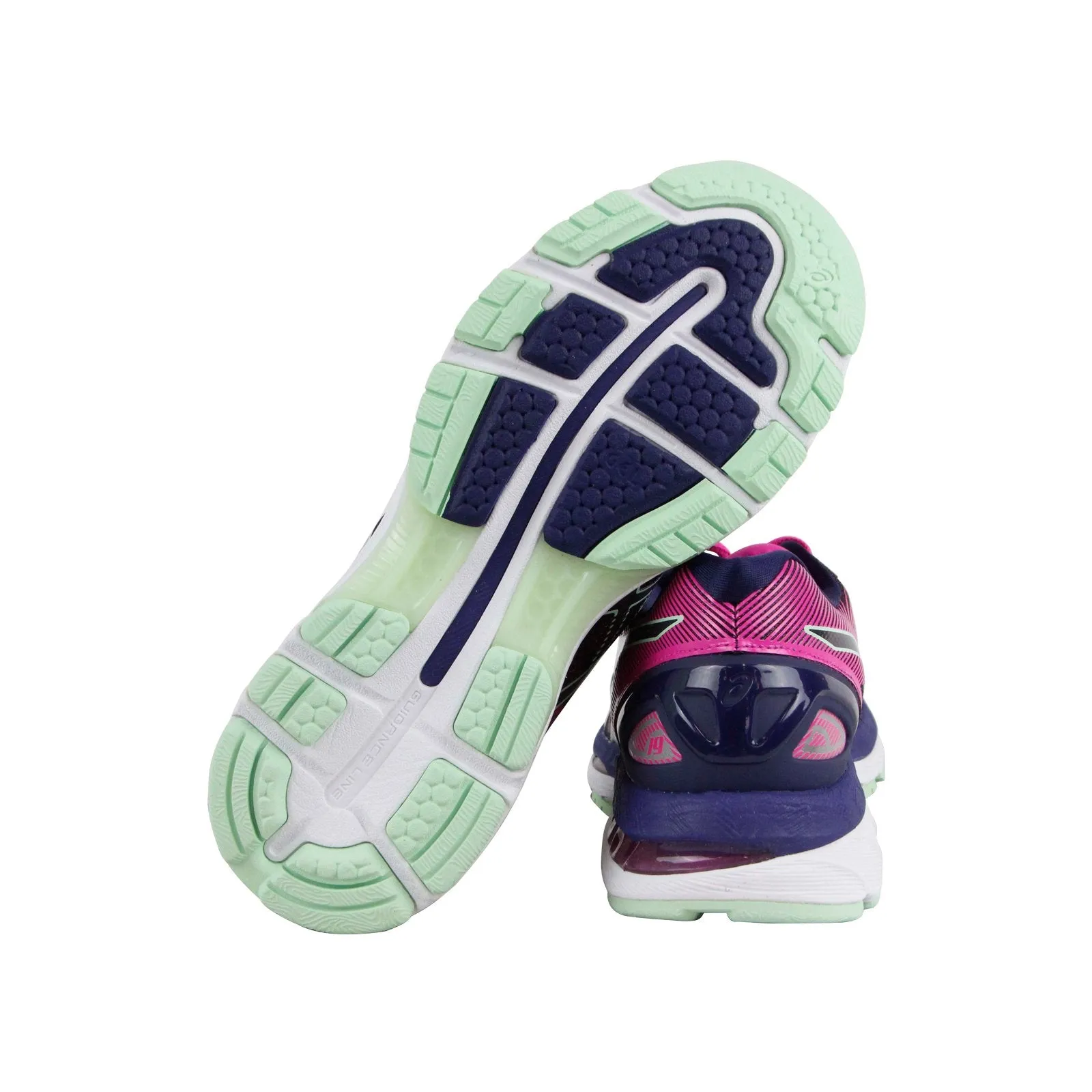 Asics Gel Nimbus 19 T750N-4987 Womens Pink Low Top Athletic Running Shoes