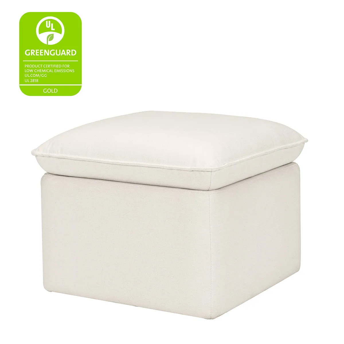 Babyletto Cali Storage Ottoman - Performance Cream Eco-Weave