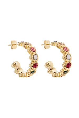 Baroque Bejewelled Hoops