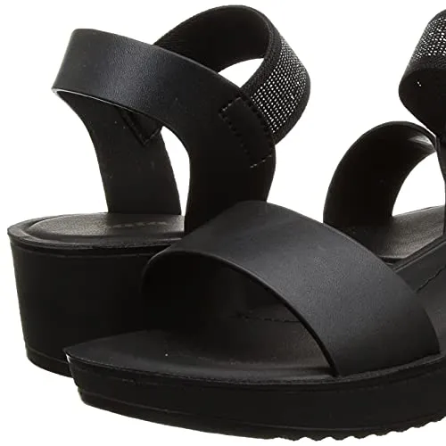 Bata Women's PIX-AW17 Black Sandals -7 UK (6616806)