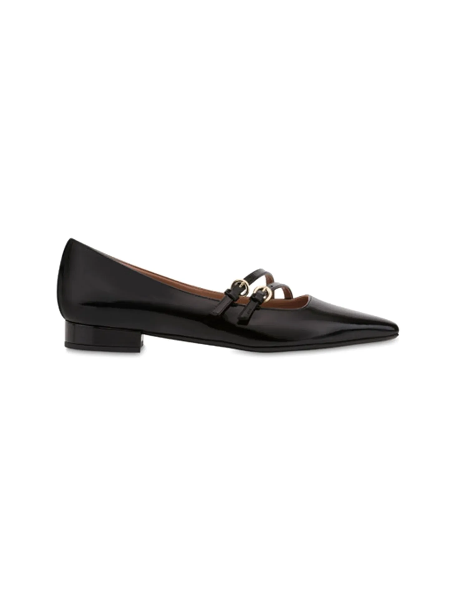 Bi-Buckle Ballerina Flats