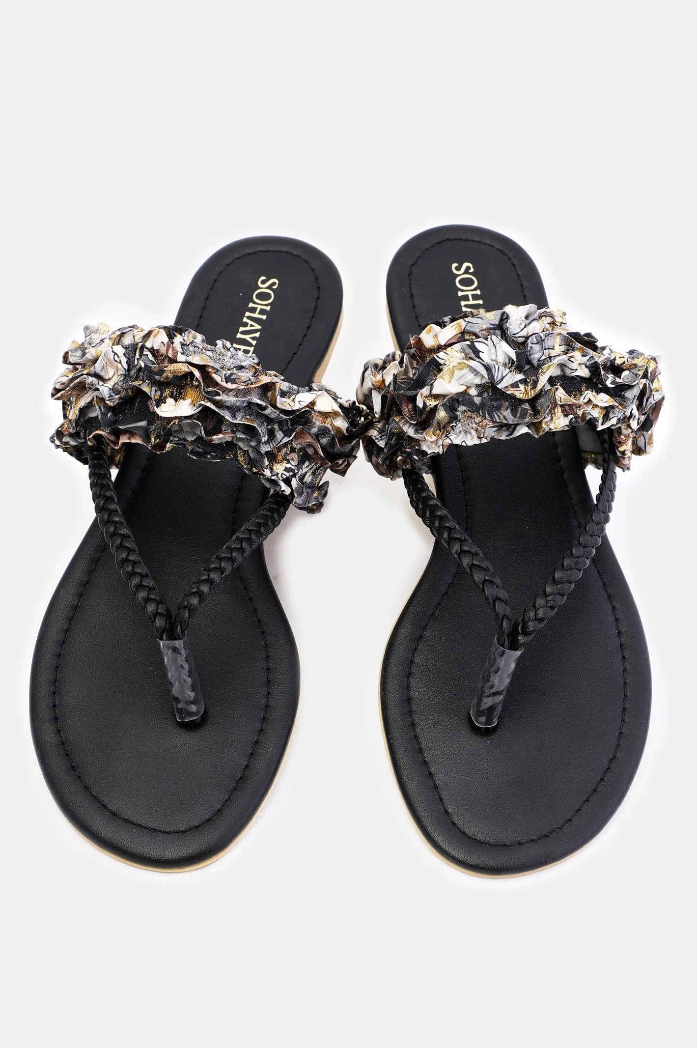 Black Sohaye Slippers for Women's