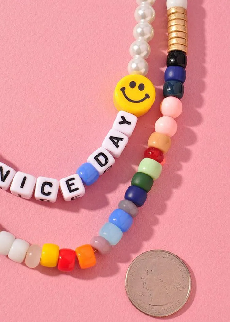 Bonaire "Have a Nice Day"Beaded Loop