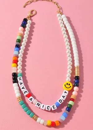 Bonaire "Have a Nice Day"Beaded Loop