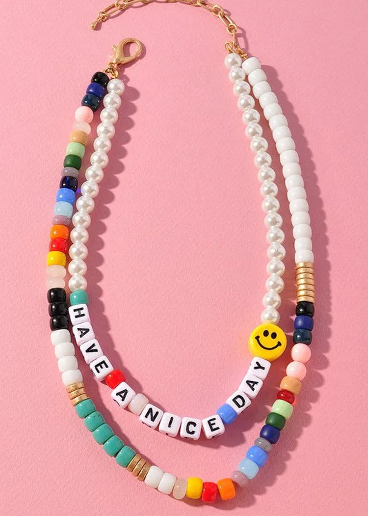 Bonaire "Have a Nice Day"Beaded Loop