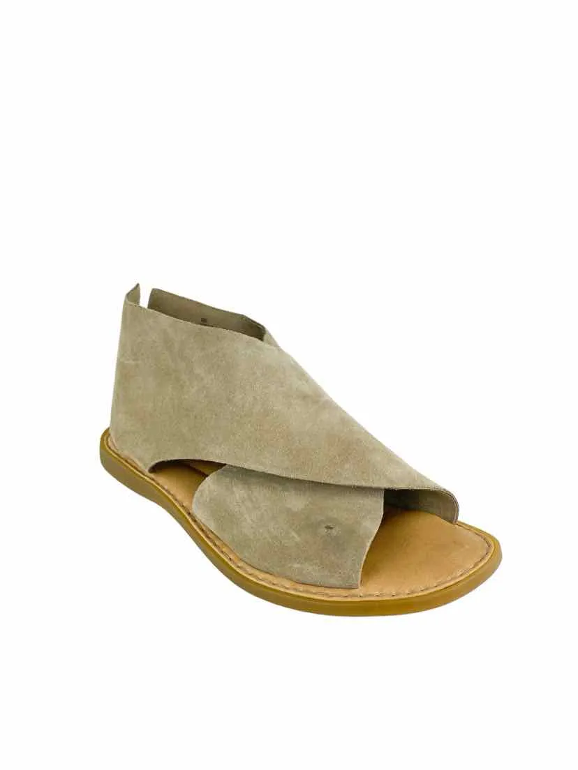 Born Women's Iwa Suede Crossover Sandals Taupe Size 9