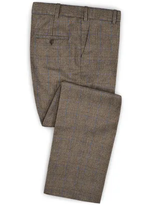 Caccioppoli Dapper Dandy Dicanno Brown Wool Pants