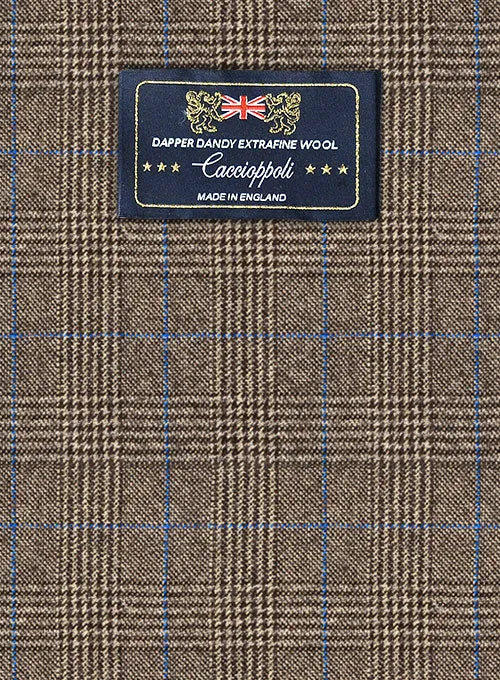 Caccioppoli Dapper Dandy Dicanno Brown Wool Suit