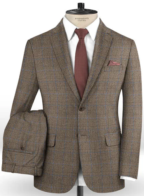 Caccioppoli Dapper Dandy Dicanno Brown Wool Suit