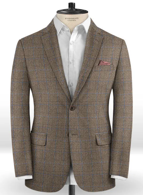 Caccioppoli Dapper Dandy Dicanno Brown Wool Suit