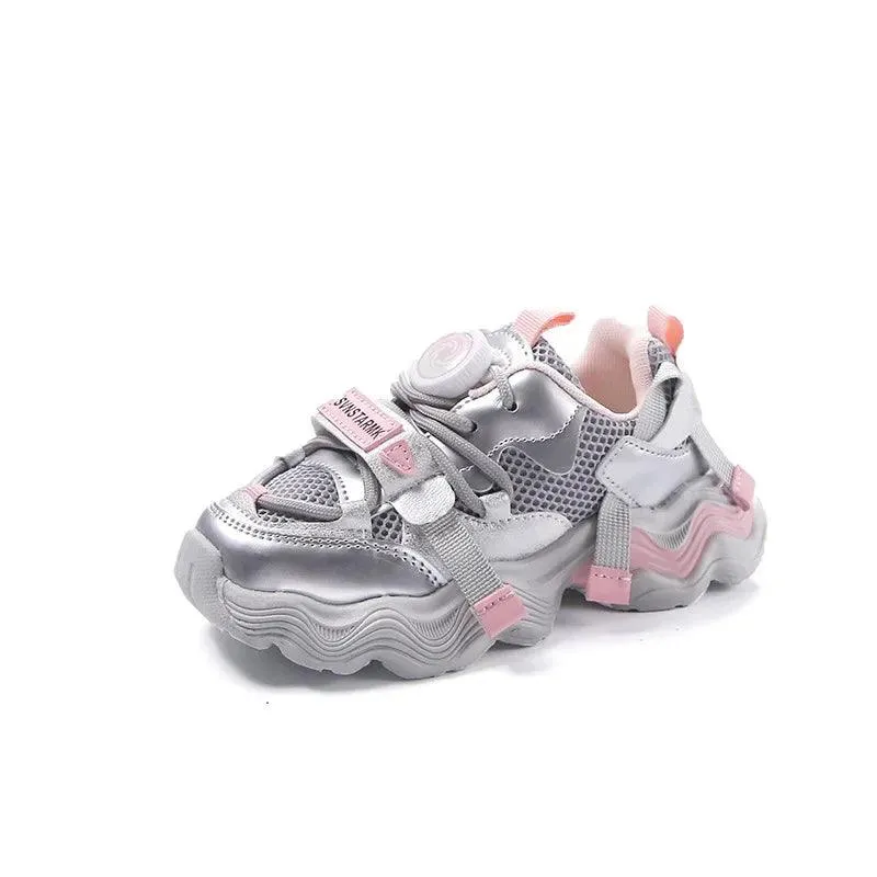 Children's Casual Shoes: Rotating Buttons Running Sneakers - TSS255