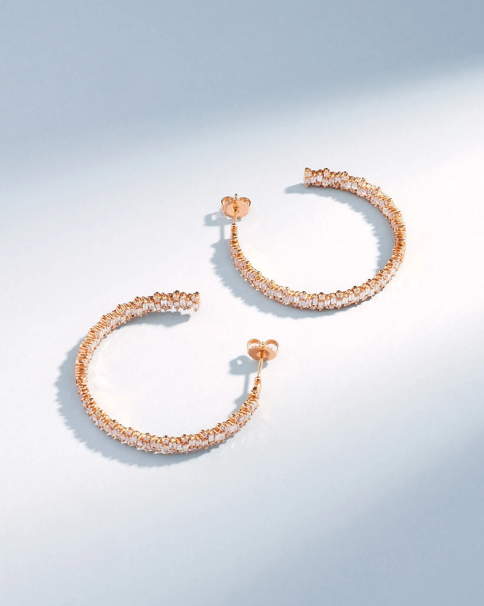 Classic Diamond Shimmer Milli Hoops