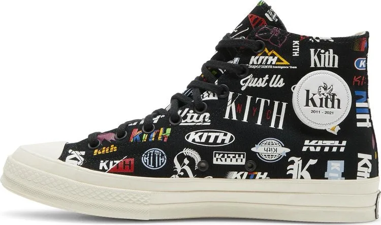 Converse Kith x Chuck 70 High 10th Anniversary Sneakers - Black