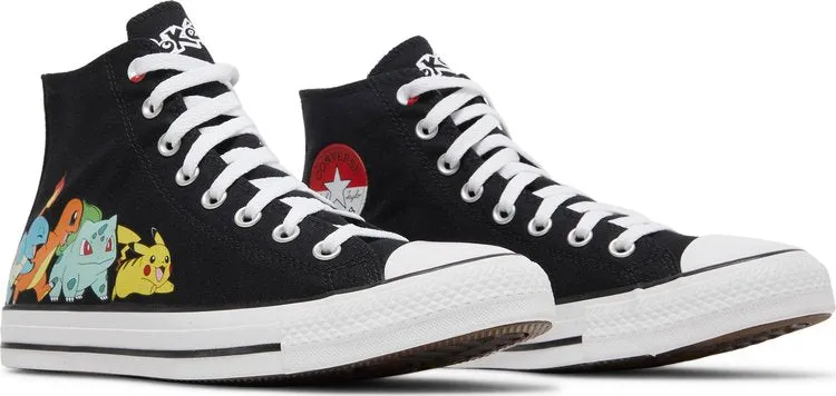 Converse Pokemon x Chuck Taylor All Star High First Partners Sneakers, Black