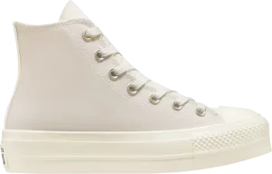 Converse Wmns Chuck Taylor All Star Tri-Panel High Color Block Sneakers - Hemp Desert Sand, Tan